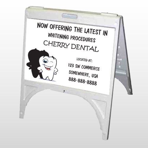 Winking Tooth 501 A Frame Sign