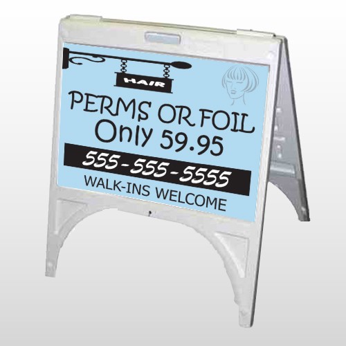 Woman Hair Sign 289 A Frame Sign