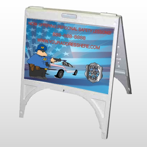 Police Thanks 429 A Frame Sign