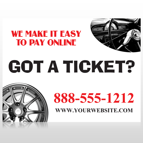 Steering Wheel 154 Site Sign