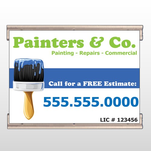 Blue Paint Brush 305 Track Banner