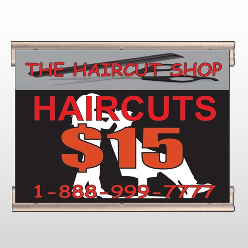 Haircut Scissor 644 Track Banner