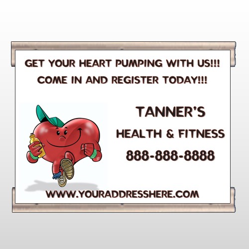 Running Heart 401 Track Banner