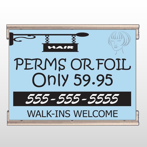 Woman Hair Sign 289 Track Banner