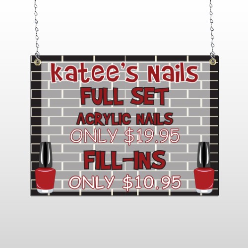 Acrylic Nails 292 Window Sign