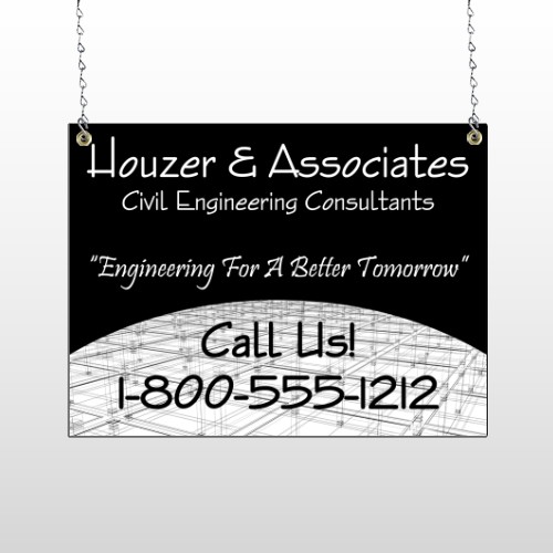 Black Planning 218 Window Sign