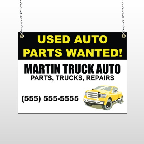 Black & Yellow Truck 326 Window Sign