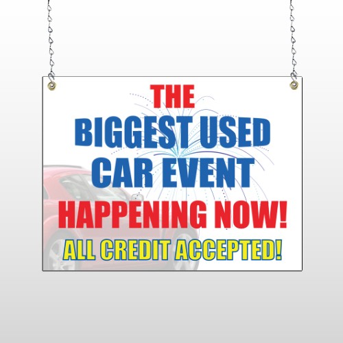 Fireworks Car 316 Window Sign