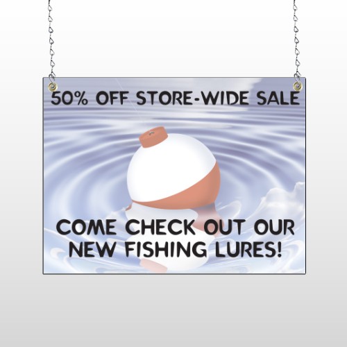 Fishing Bobber 410 Window Sign