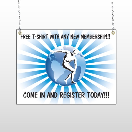 Man On Earth 406 Window Sign