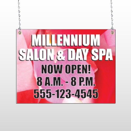 Millennium Spa 493 Window Sign