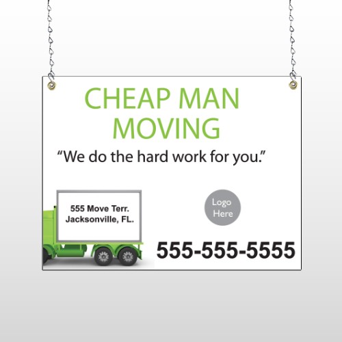 Moving 339 Window Sign