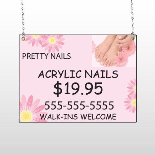 Nail Salon 291 Window Sign