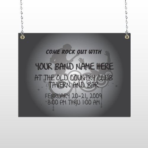 Silhouette Band 366 Window Sign