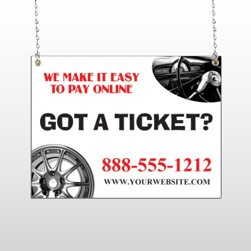 Steering Wheel 154 Window Sign