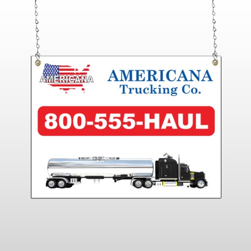Tanker Truck 315 Window Sign