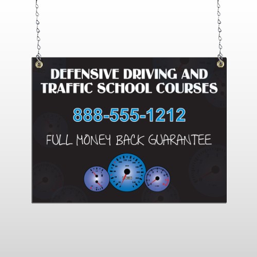 Traffic School 152 Window Sign