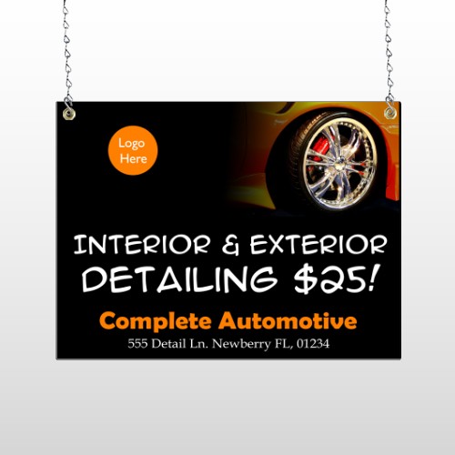 Detailing Services 115 Window Sign