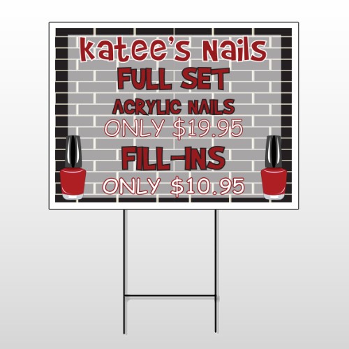 Acrylic Nails 292 Wire Frame Sign