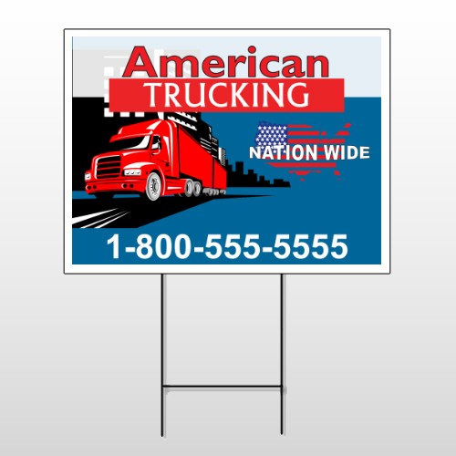 American Truck 295 Wire Frame Sign