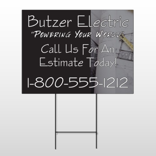 Black And Book 217 Wire Frame Sign