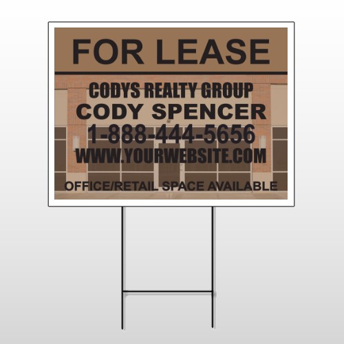 Brown Building Space 862 Wire Frame Sign