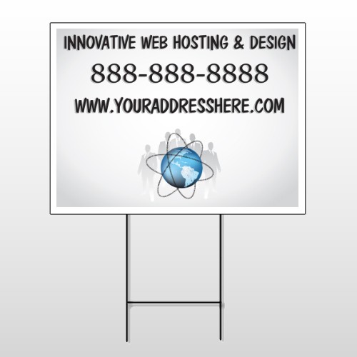 Business Global 438 Wire Frame Sign