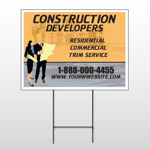 Contractors 645 Wire Frame Sign