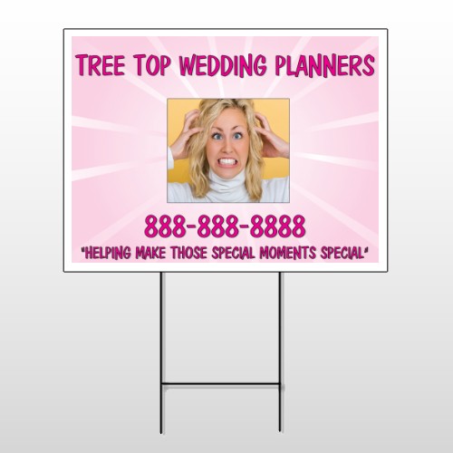 Crazy Wedding 411 Wire Frame Sign