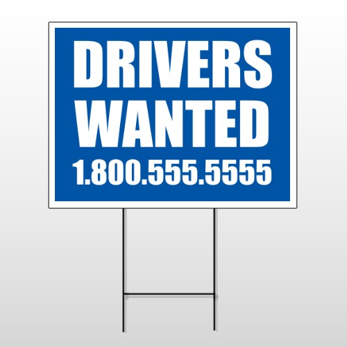 Drivers Wanted 314 Wire Frame Sign