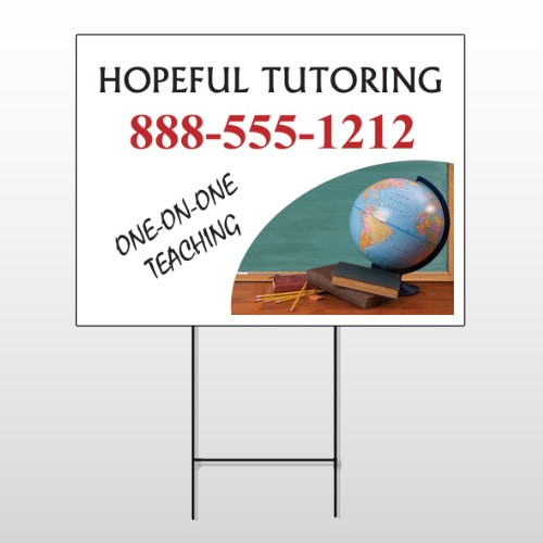 Globe Chalk 158 Wire Frame Sign