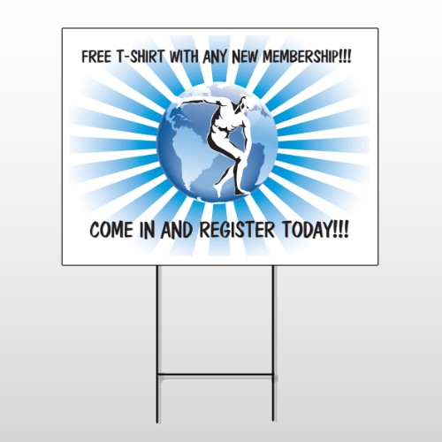 Man On Earth 406 Wire Frame Sign