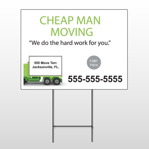 Moving 339 Wire Frame Sign