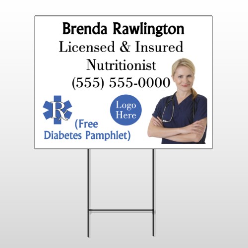 Nutritionist 46 Wire Frame Sign