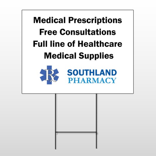 Pharmacy 335 Wind Frame Sign