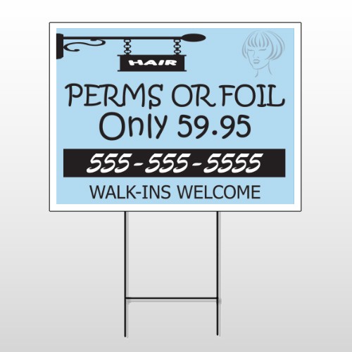Woman Hair Sign 289 Wire Frame Sign