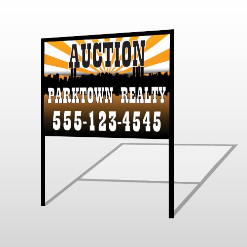 Auction Parktown 647 H-Frame Sign