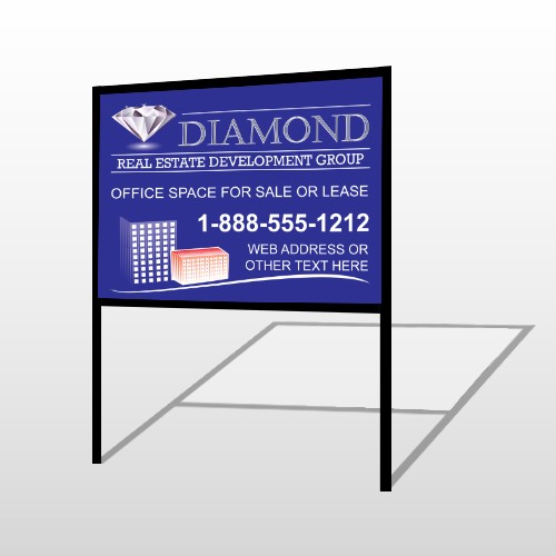 Blue Diamond 656 H-Frame Sign