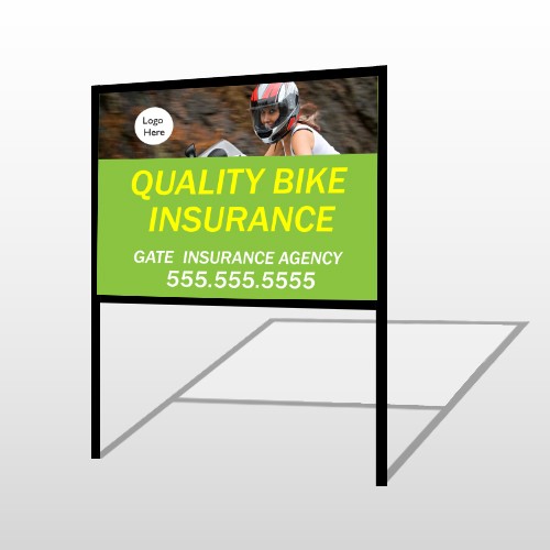 Bike Insurance 110 H Frame Sign