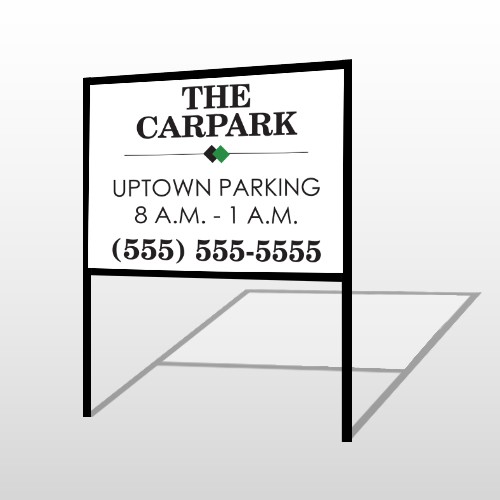 Car Park 122 H Frame Sign