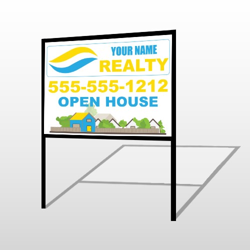 Fence Neighborhood 662 H-Frame Sign 