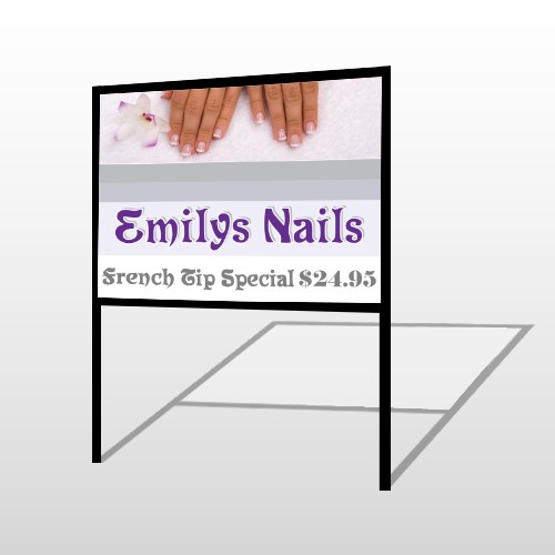 Flower Hands 295 H Frame Sign