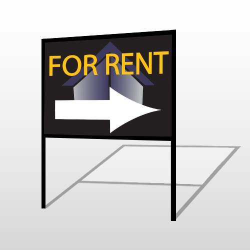 For Rent Corner 703 H-Frame Sign