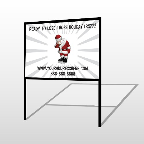 Health Santa 402 H Frame Sign
