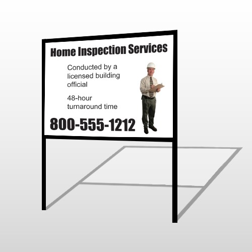 Inspection 244 H-Frame Sign