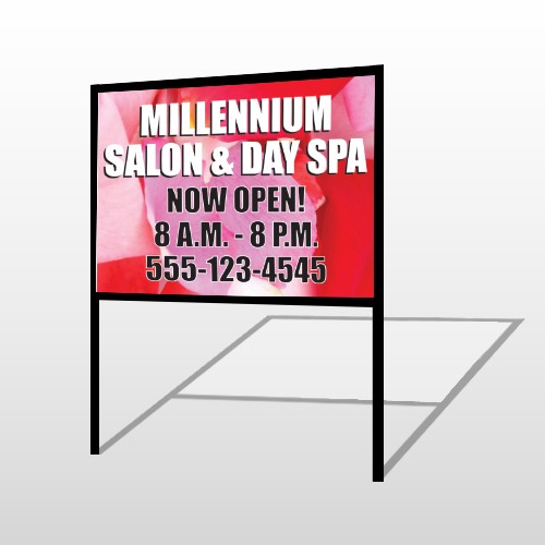 Millennium Spa 493 H Frame Sign