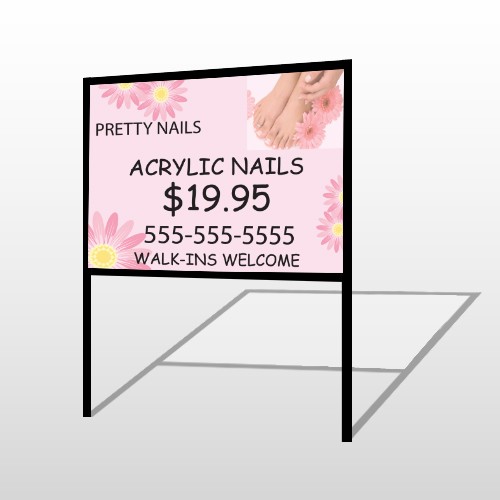 Nail Salon 291 H Frame Sign