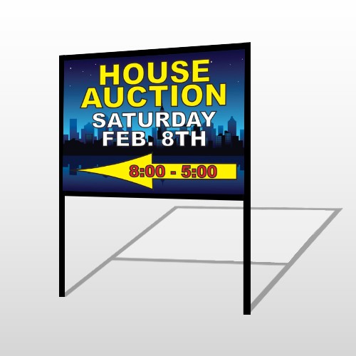 Open House Night City 708 H-Frame Sign