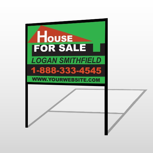 Red Roof House 855 H-Frame Sign