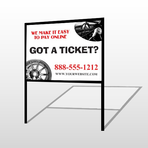 Steering Wheel 154 H-Frame Sign